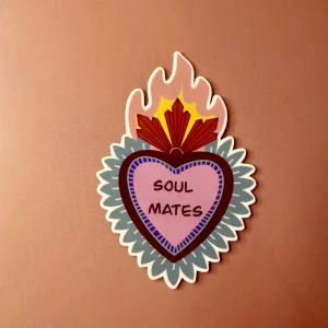 Sticker cœur sacré soul mates