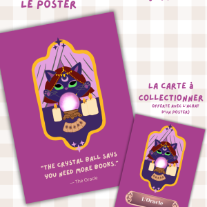 Poster L’Oracle de My Little Coven avec boule de cristal et accessoires de voyance